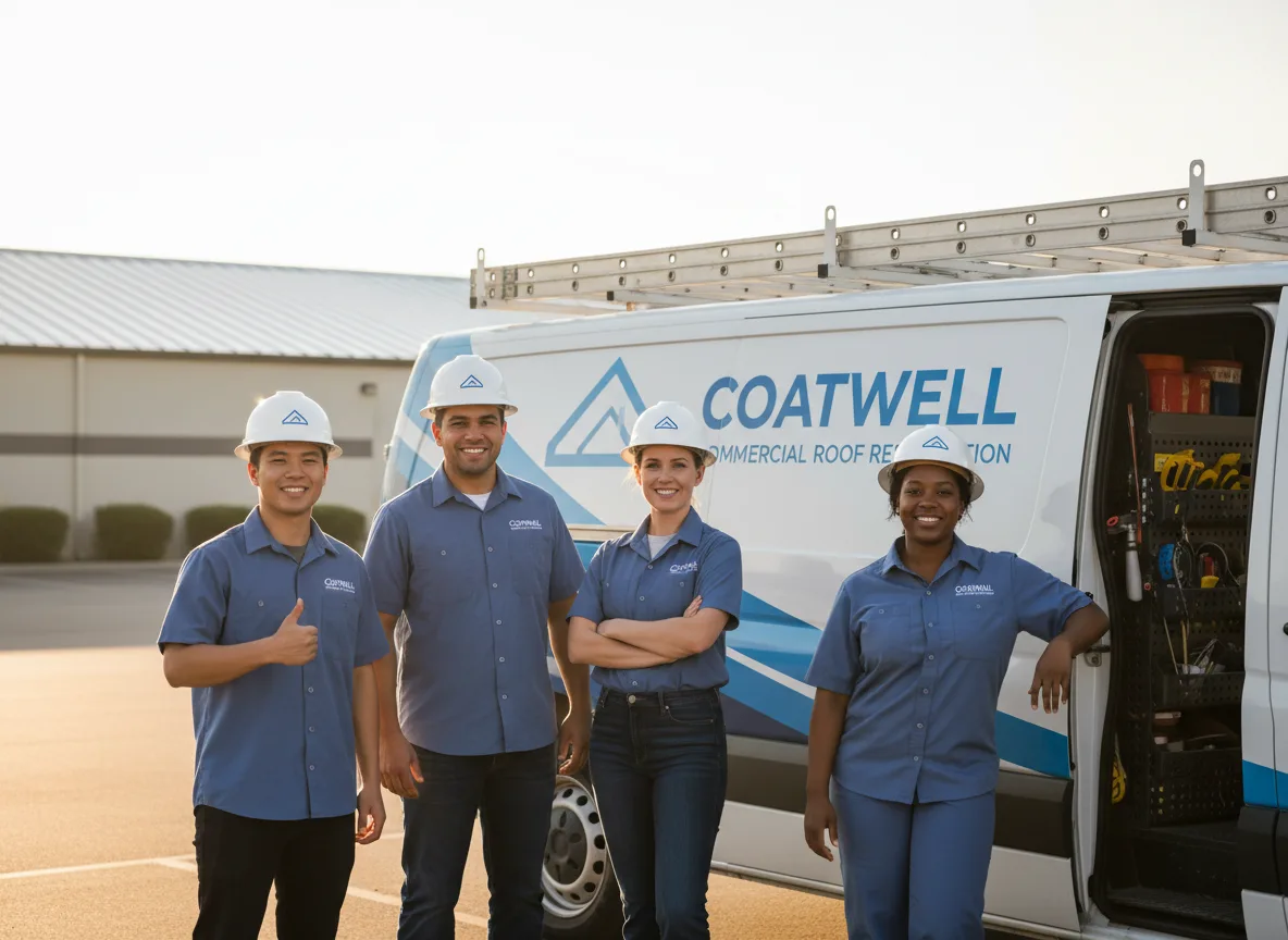 Commercial roof coating company in Clare, IA